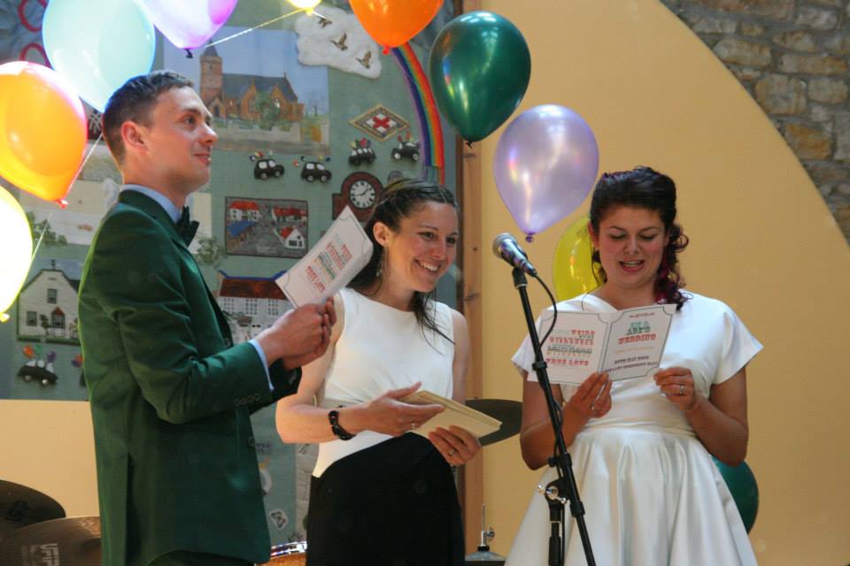 Quirky and Fun Wedding Ceremony conducted by Onie Tibbitt, Wedding Celebrant in Edinburgh, Scotland.