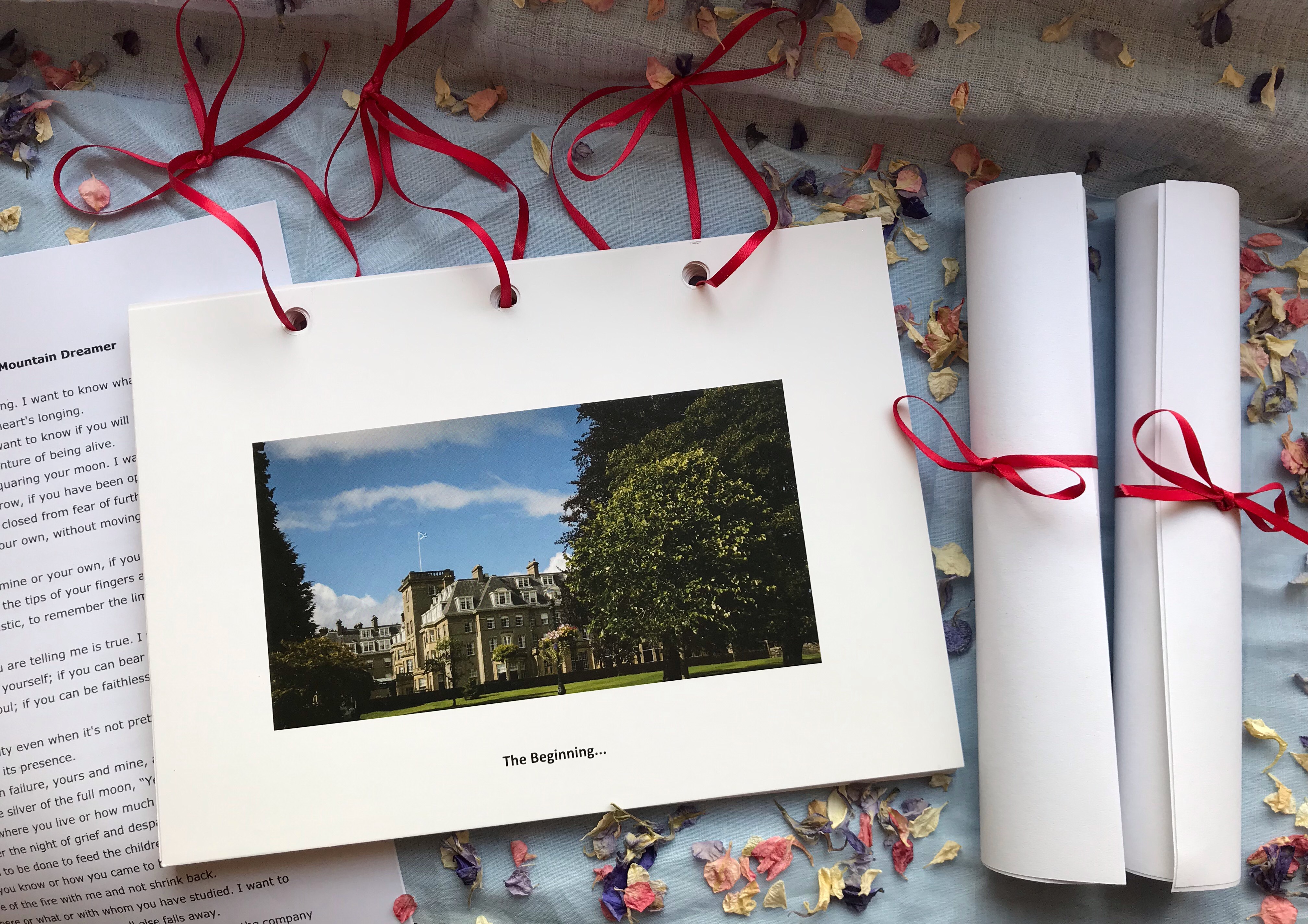 Unique Wedding Ceremony by Celebrant Onie Tibbitt, Edinburgh, Scotland.