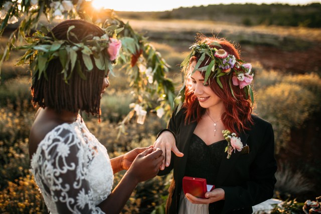 Beautiful gay Elopement Wedding Ceremony. Onie Tibbitt is an Independent Wedding Celebrants and a proud supporter of Marriage Equality.